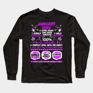 January Born Long Sleeve T-Shirt